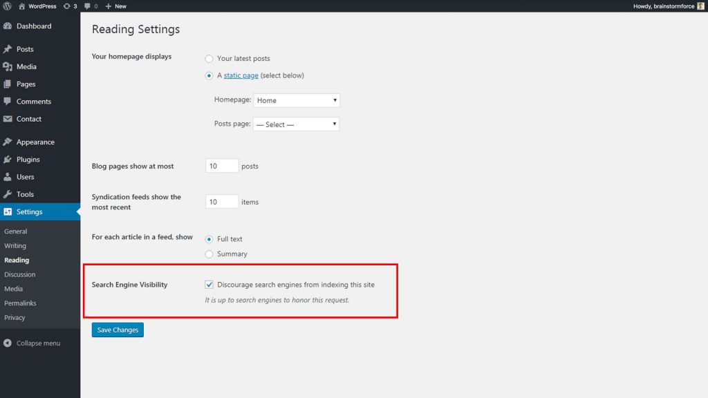 hoe indexering in Wordpress in te schakelen